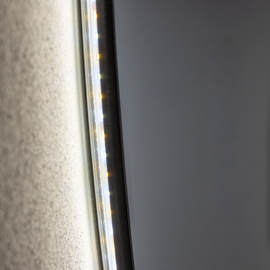 Brilagi - LED badkamerspiegel VENA BLACK LED/32W/230V Ø 100 cm IP44 CRI 90 dimbaar + CCT