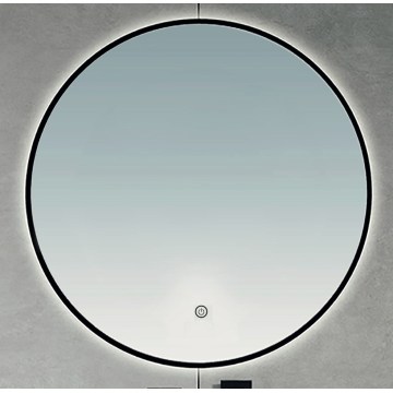 Brilagi - LED badkamerspiegel VENA BLACK LED/32W/230V Ø 100 cm IP44 CRI 90 dimbaar + CCT