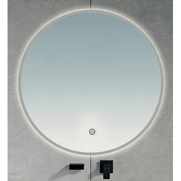 BRILAGI - LED badkamerspiegel VENA SILVER LED/26W/230V Ø 80 cm IP44 CRI 90 dimbaar + CCT