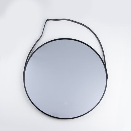 Brilagi - LED-badkamerspiegel VERESE LED/19W/230V Ø 60 cm zwart IP44 CRI 90 dimbaar + CCT