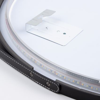 Brilagi - LED-badkamerspiegel VERESE LED/19W/230V Ø 60 cm zwart IP44 CRI 90 dimbaar + CCT