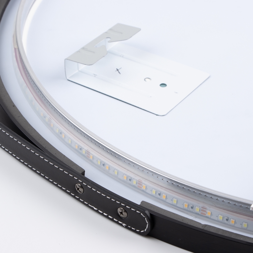 Brilagi - LED-badkamerspiegel VERESE LED/19W/230V Ø 60 cm zwart IP44 CRI 90 dimbaar + CCT