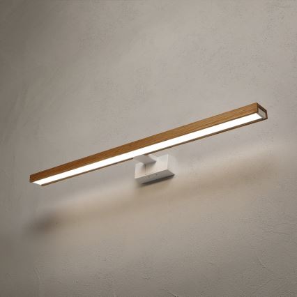 Brilagi - LED-badkamerverlichting voor spiegel 3-in-1 WOODY MIRROR LED/15W/230V 80 cm IP44 wit/eiken