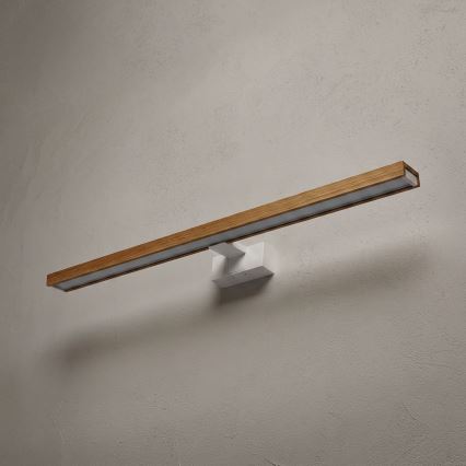 Brilagi - LED-badkamerverlichting voor spiegel 3-in-1 WOODY MIRROR LED/15W/230V 80 cm IP44 wit/eiken