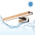 Brilagi - LED badkamerspiegelverlichting 3-in-1 WOODY MIRROR LED/8W/230V 40 cm IP44 glanzend chroom/eik