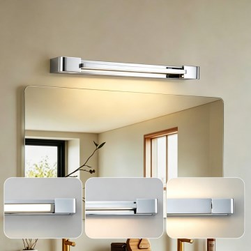 Brilagi - LED-badkamerspiegelverlichting AQUA LINE LED/12W/230V 45 cm IP44 glanzend chroom CRI 90