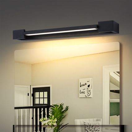 Brilagi - LED-badkamerspiegelverlichting AQUA LINE LED/12W/230V 45 cm IP44 zwart