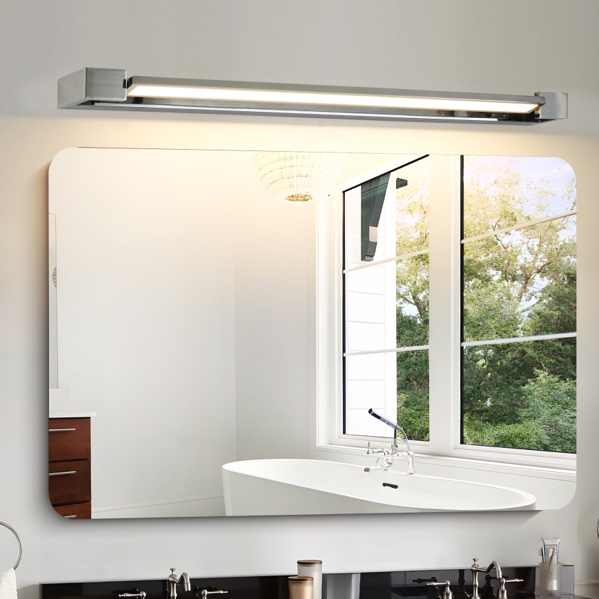 Brilagi - LED badkamerspiegelverlichting AQUA LINE LED/24W/230V 90 cm IP44 glanzend chroom CRI 90