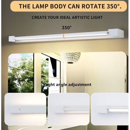 Brilagi - LED-spiegelverlichting voor badkamer AQUA LINE LED/24W/230V 90 cm IP44 wit CRI 90