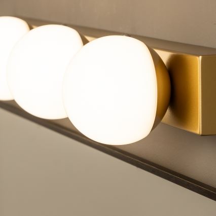 Brilagi - LED-spiegelverlichting voor de badkamer HOLLYWOOD 3xLED/3W/230V 39 cm IP44 goudkleurig