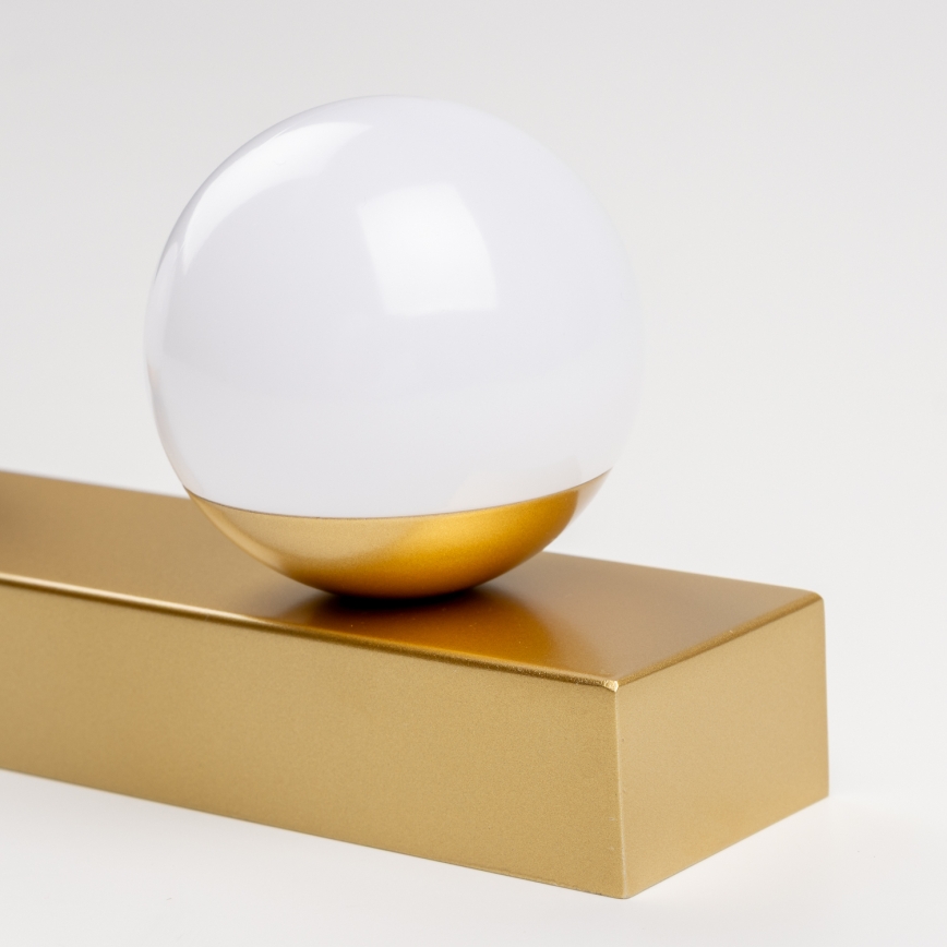 Brilagi - LED-spiegelverlichting voor de badkamer HOLLYWOOD 3xLED/3W/230V 39 cm IP44 goudkleurig