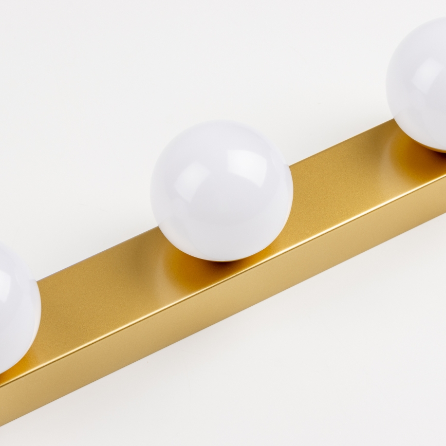 Brilagi - LED-spiegelverlichting voor de badkamer HOLLYWOOD 3xLED/3W/230V 39 cm IP44 goudkleurig