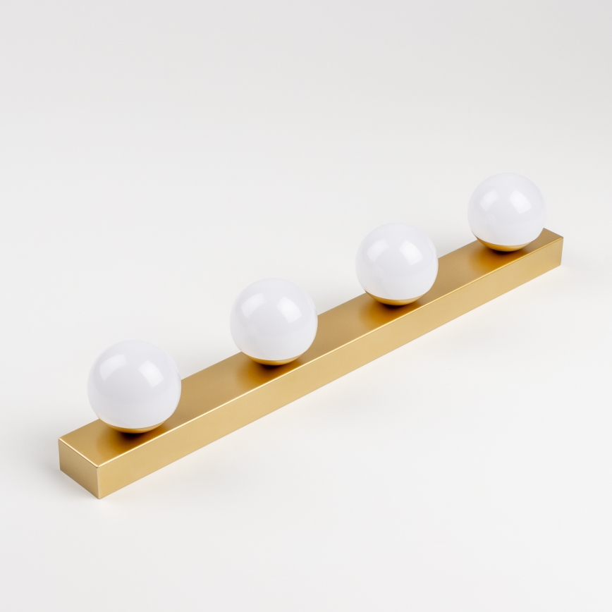 Brilagi - LED badkamerspiegelverlichting HOLLYWOOD 4xLED/3W/230V 53 cm IP44 goud