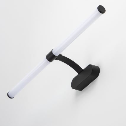 Brilagi - LED-badkamerspiegelverlichting 2-in-1 TUBEO LED/8W/230V 60 cm IP44 zwart