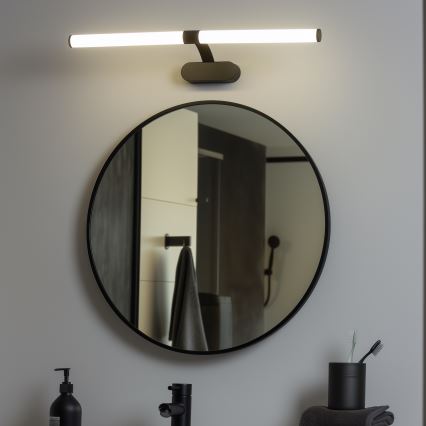 Brilagi - LED-badkamerspiegelverlichting 2-in-1 TUBEO LED/8W/230V 60 cm IP44 zwart