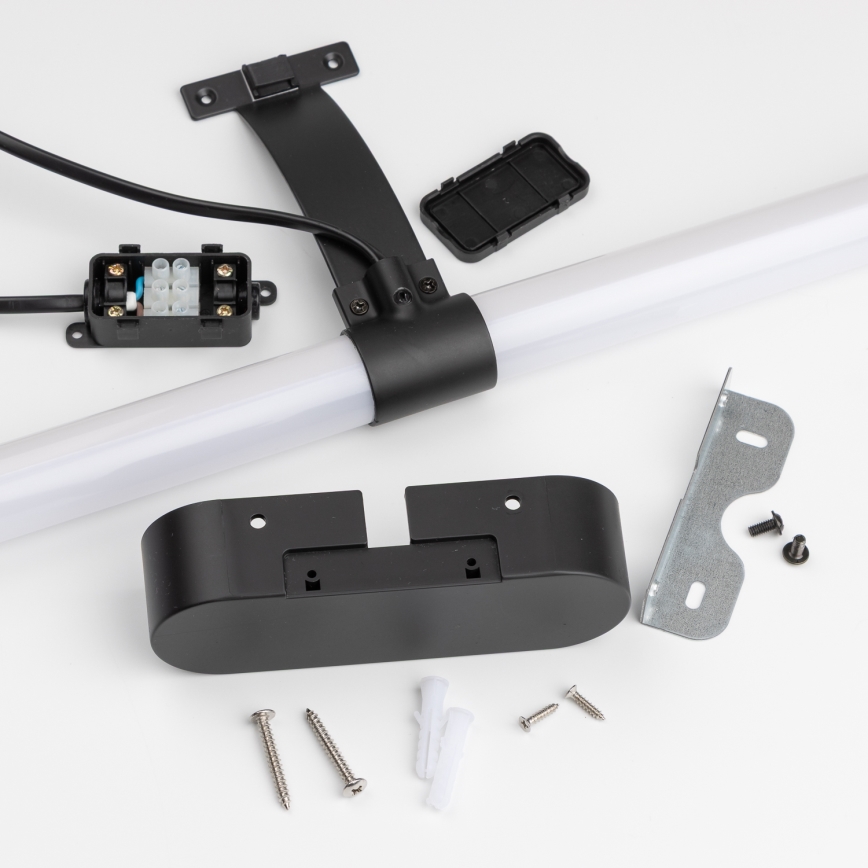 Brilagi - LED-badkamerspiegelverlichting 2-in-1 TUBEO LED/8W/230V 60 cm IP44 zwart