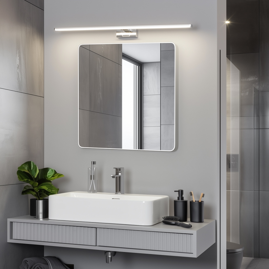 Brilagi - VESTRA 3-in-1 LED spiegelverlichting voor de badkamer LED/15W/230V 80 cm IP44 glanzend chroom