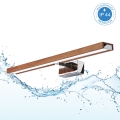 Brilagi - LED-badkamerverlichting voor spiegel 3-in-1 WOODY MIRROR LED/12W/230V 60 cm IP44 glanzend chroom/eik kers