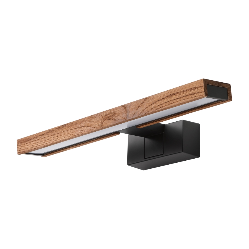 Brilagi - LED-badkamerspiegelverlichting 3-in-1 WOODY MIRROR LED/8W/230V 40 cm IP44 zwart/eik