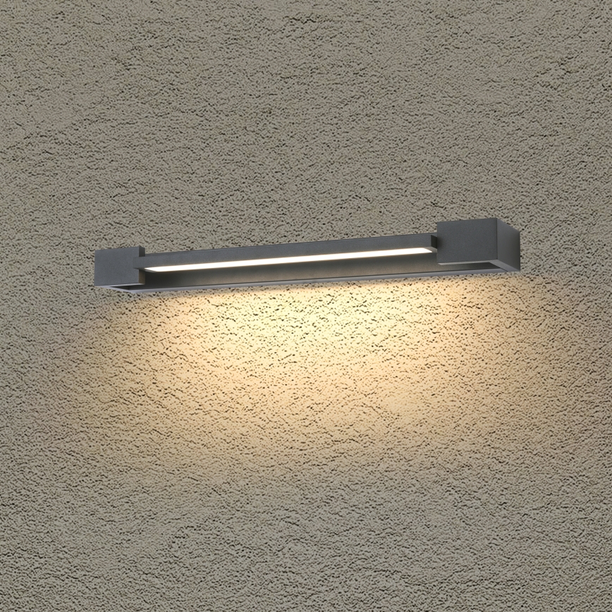 Brilagi - LED-spiegelverlichting voor de badkamer AQUA LINE LED/12W/230V 45 cm IP44 antraciet CRI 90
