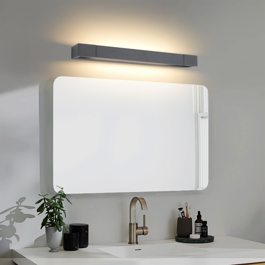 Brilagi - LED-spiegelverlichting voor de badkamer AQUA LINE LED/12W/230V 45 cm IP44 antraciet CRI 90