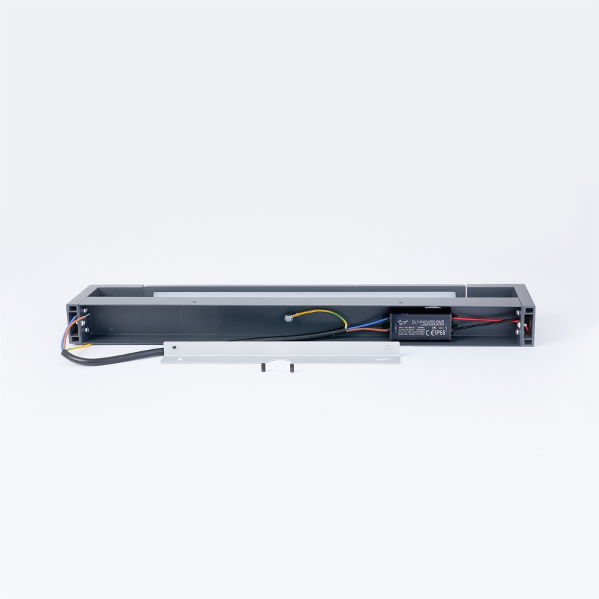 Brilagi - LED-spiegelverlichting voor de badkamer AQUA LINE LED/12W/230V 45 cm IP44 antraciet CRI 90