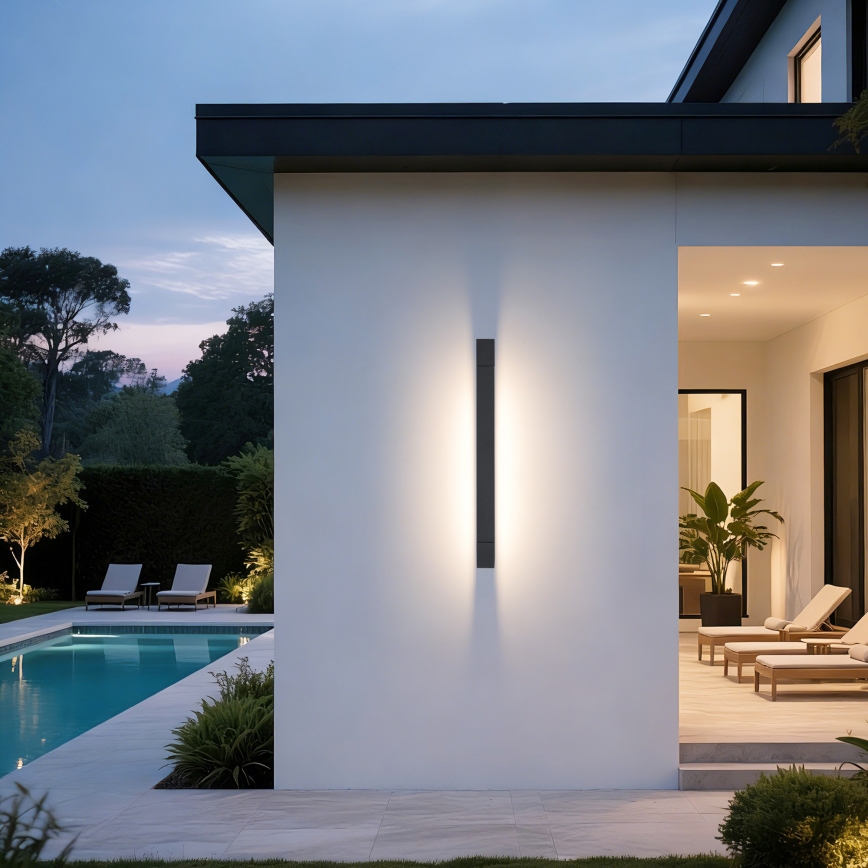 Brilagi - LED-spiegelverlichting voor de badkamer AQUA LINE LED/18W/230V 60 cm IP44 antraciet CRI 90