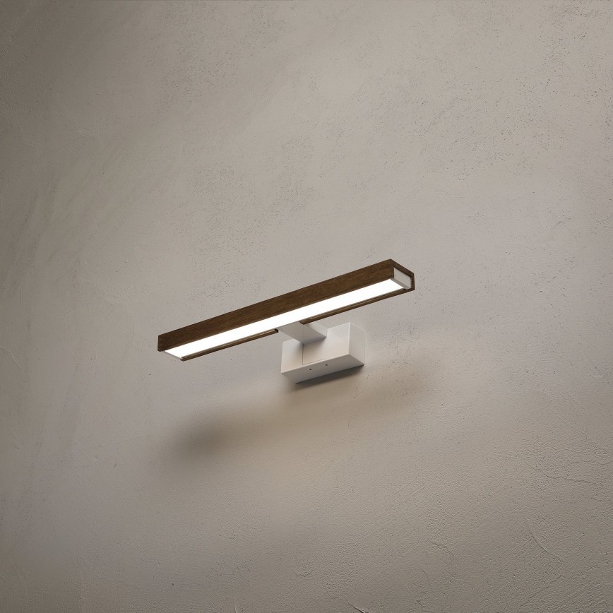 Brilagi - LED-badkamerspiegelverlichting WOODY MIRROR 3-in-1 LED/8W/230V 40 cm IP44 wit/eik