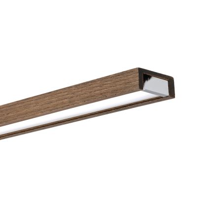 BRILAGI - LED-spiegelverlichting voor de badkamer WOODY MIRROR 3v1 LED/15W/230V 80 cm IP44 glanzend chroom/eik walnoot