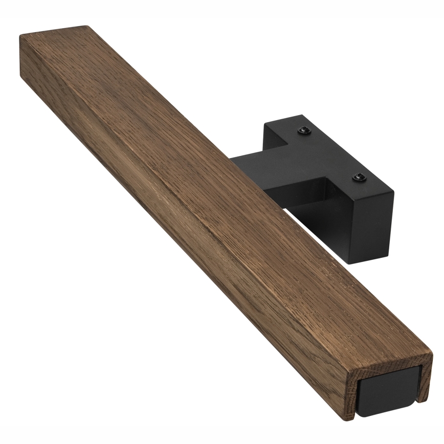 Brilagi - LED Badkamerverlichting voor spiegel WOODY MIRROR LED/8W/230V 40 cm IP44 eiken walnoot/zwart