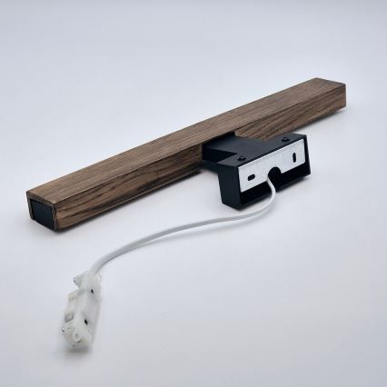 Brilagi - LED Badkamerverlichting voor spiegel WOODY MIRROR LED/8W/230V 40 cm IP44 eiken walnoot/zwart