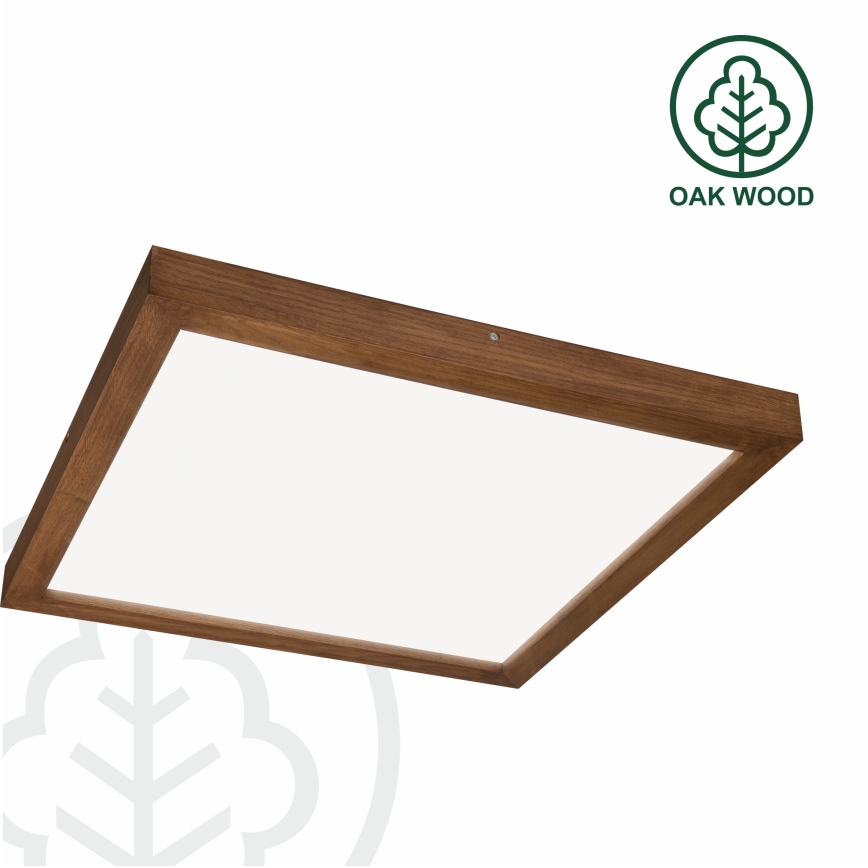 Brilagi - LED Plafondlamp voor de badkamer WOODY FRAME LED/40W/230V 60x60 cm IP44 kers