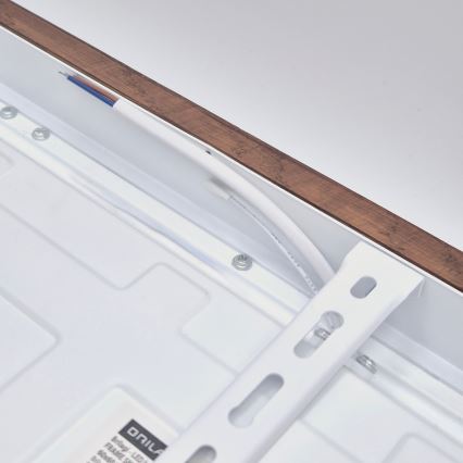 Brilagi - LED Plafondlamp voor de badkamer WOODY FRAME LED/40W/230V 60x60 cm IP44 kers