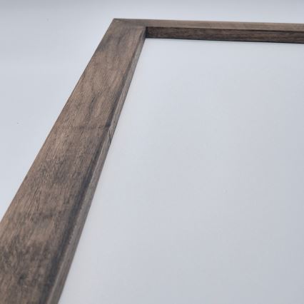 Brilagi - LED Plafondlamp voor de badkamer WOODY FRAME LED/50W/230V 120x30 cm IP44 eiken walnoot