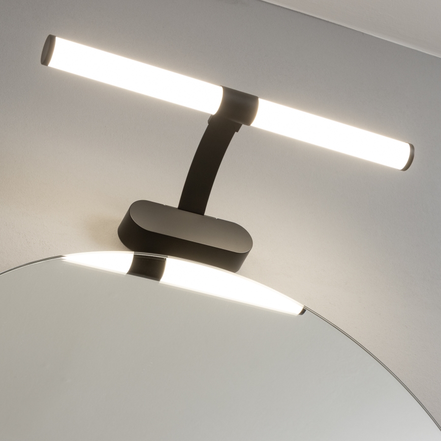Brilagi - 2-in-1 LED-badkamerspiegelverlichting TUBEO LED/6W/230V 40 cm IP44 zwart