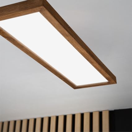 Brilagi - LED Plafondlamp voor de badkamer WOODY FRAME LED/40W/230V 120x30 cm IP44 kers