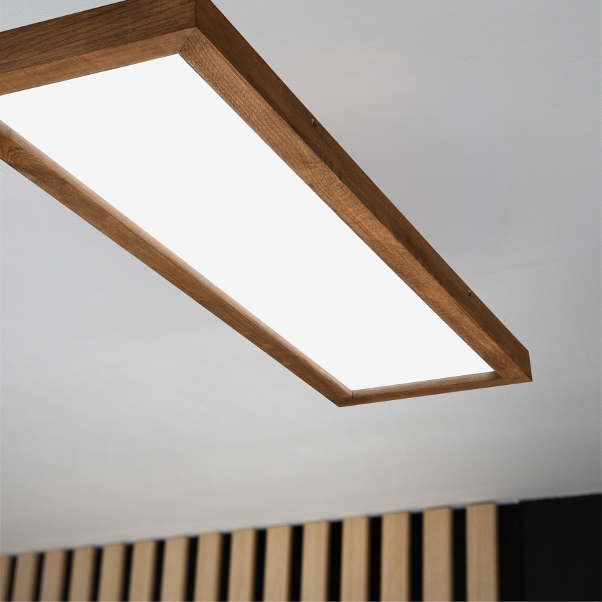 Brilagi - LED Plafondlamp voor de badkamer WOODY FRAME LED/40W/230V 120x30 cm IP44 kers