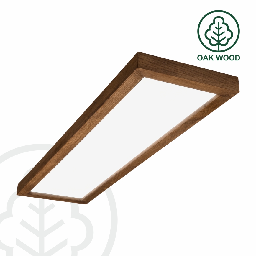 Brilagi - LED Plafondlamp voor de badkamer WOODY FRAME LED/40W/230V 120x30 cm IP44 kers