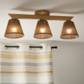 Brilagi - LED  Bevestigde hanglamp ANTHONY 3xE14/40W/230V eiken/bruin