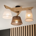Brilagi - LED  Bevestigde hanglamp ANTHONY 3xE14/40W/230V eiken