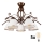 Brilagi - LED Bevestigde Hanglamp ANTICO 5xE27/60W/230V brons patina