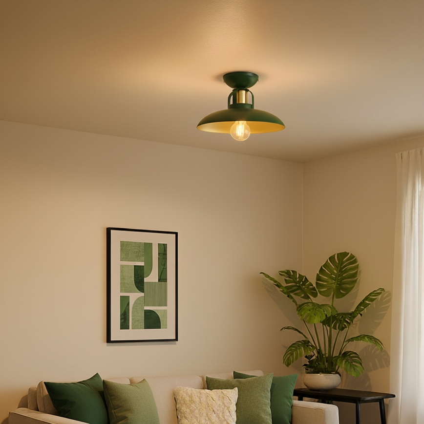 Brilagi - LED Bevestigde hanglamp FLAMENGO 1xE27/60W/230V groen