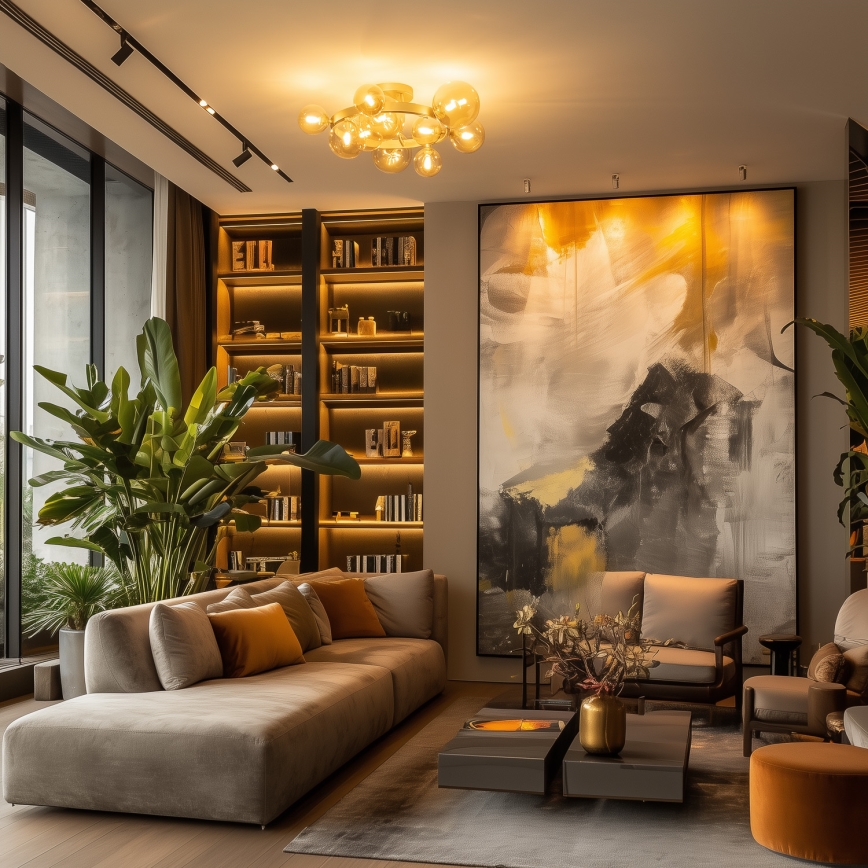 Brilagi - LED Bevestigde Hanglamp MILLA 10xG9/3W/230V goud