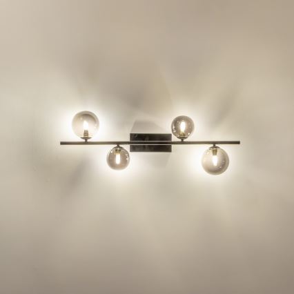 Brilagi - LED Bevestigde Hanglamp MILLA 4xG9/3W/230V glanzend chroom/gerookt