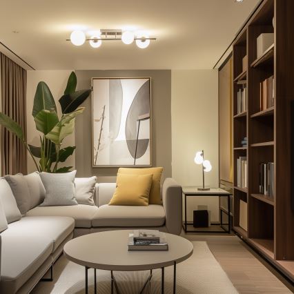 Brilagi - LED Bevestigde Hanglamp MILLA 4xG9/3W/230V glanzend chroom/wit