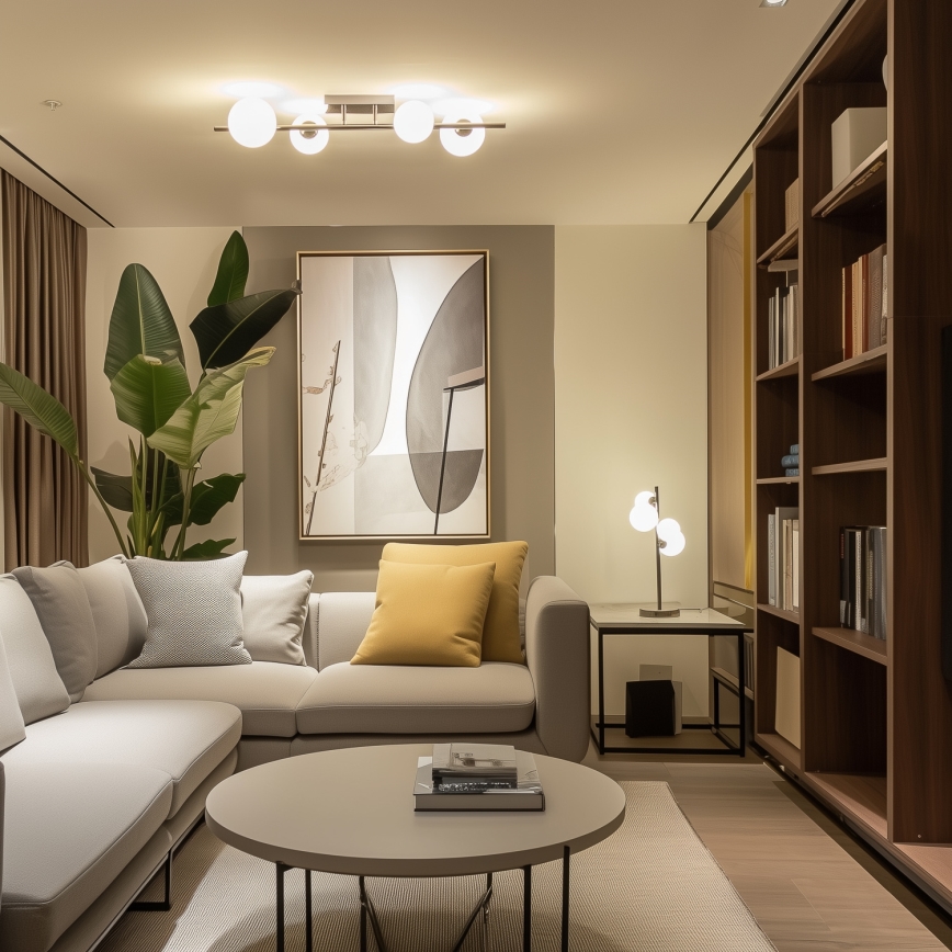 Brilagi - LED Bevestigde Hanglamp MILLA 4xG9/3W/230V glanzend chroom/wit