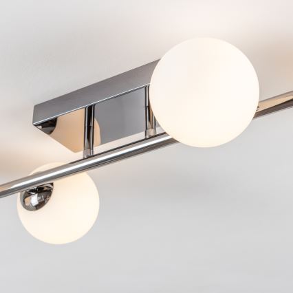 Brilagi - LED Bevestigde Hanglamp MILLA 4xG9/3W/230V glanzend chroom/wit