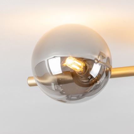 Brilagi - LED Bevestigde Hanglamp MILLA 4xG9/3W/230V goud/gerookt