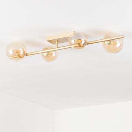 Brilagi - LED Bevestigde Hanglamp MILLA 4xG9/3W/230V goud