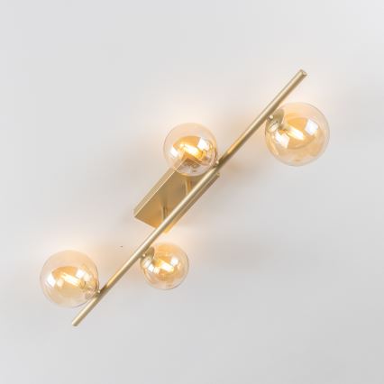 Brilagi - LED Bevestigde Hanglamp MILLA 4xG9/3W/230V goud